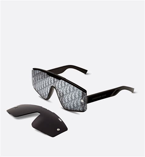 Diorxtrem MU Black Mask Sunglasses with Interchangeable 